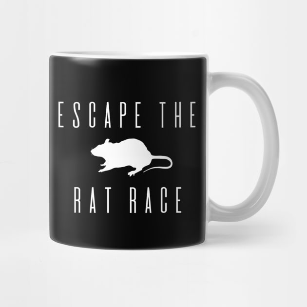 Escape the rat race - white by RomArte